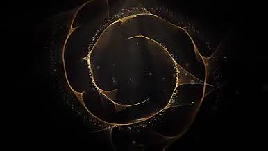 大气金色光环粒子展示logo模板视频的预览图